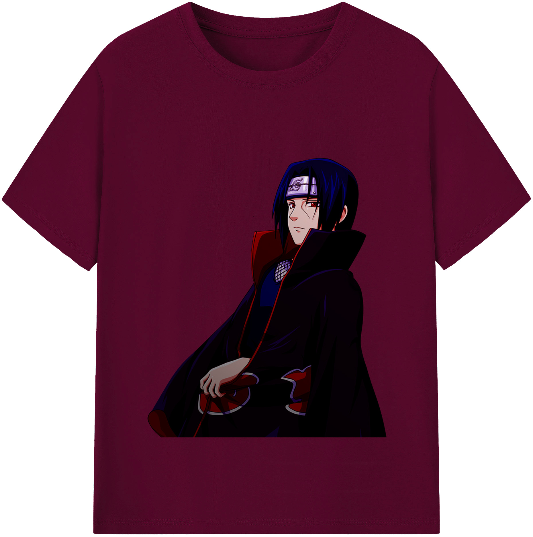 （画像用） NARUTO -ナルト- うちは イタチ Uchiha Itachi レディースカジュアルプリントTシャツ（綿100％）
